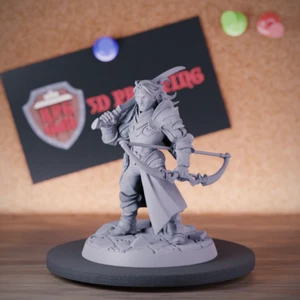 High Elf Ranger Miniature Half-Elf Hunter Mini DnD Dungeons and Dragons Mini DnD - Picture 1 of 8