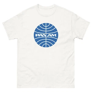 Camiseta clásica unisex Pan Am Camisa vintage Aerolínea PanAm Pan-Am S-5XL - Imagen 1 de 7