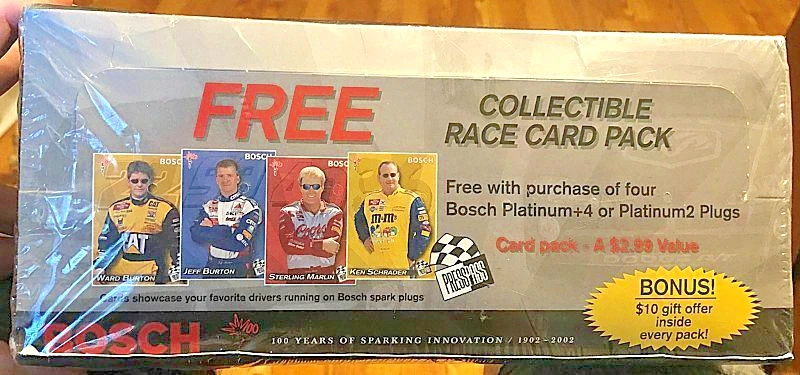 NEW UNOPEN CASE 2002 NASCAR Press Pass Bosch 100-Year RACING cards FREE SHIPPING - Image 1 of 3