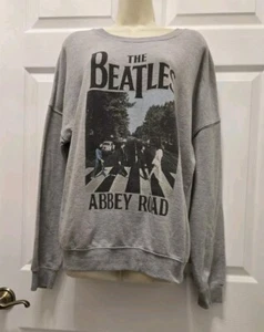 Apple Corps The Beatles Abby Road Women’s Gray Longsleeve Sweatshirt  Sz XL - Picture 1 of 8