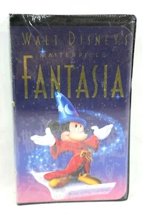 Walt Disney's Masterpiece Fantasia Black Clamshell VHS Video New Sealed - Picture 1 of 4