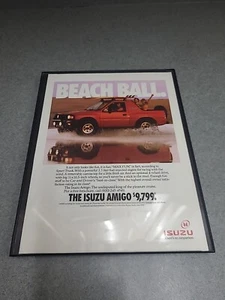 Isuzu Amigo Sport Truck  Framed Print Ad 1991 8.5x11   - Picture 1 of 1