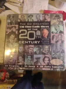 60 Greatest Old-Time Radio Shows of the 20th Century Cassette Tapes New Wrapped. - Picture 1 of 5