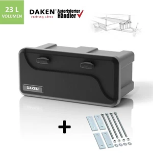 Deichselbox Daken + V-Deichsel-Halter 550x250x295mm Werkzeugkasten Staukiste Box - Bild 1 von 8
