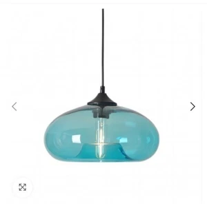 Deckenlampen - 3 Stück - Glas (rot, blau, türkis) - Neu - Bild 1 von 8