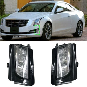Pair Front Fog Lamp Daytime Running Lights For Cadillac ATSL 2013 2014 2015-2019 - Picture 1 of 8