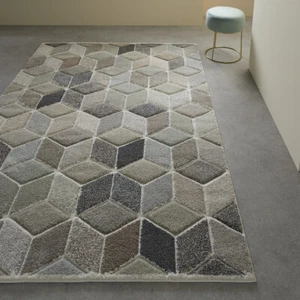 Geometric Subtle Multi Colour Modern Contemporary Easycare High Quality Area Rug - Picture 1 of 6