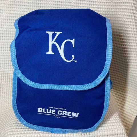 NWT KC Royals Back Pack Kid’s Small Blue Crew Baseball Adjustable Carry-On Bag Cover