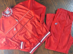 Vintage Hippo red matching track suit tag size L Retro Japanese Active wear - Picture 1 of 11