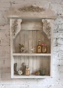 Painted Cottage Shabby Chic Hand Made Solid Wood Shelf