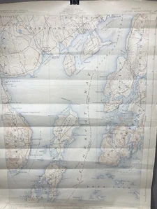 Antique 1904 Topography Map Castine, Maine Penobscot Bay Quadrangle - Picture 1 of 11