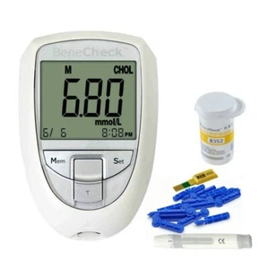 Cholesterol Meter Total Cholesterol Test Meter Kit + 10 Strips - Picture 1 of 4