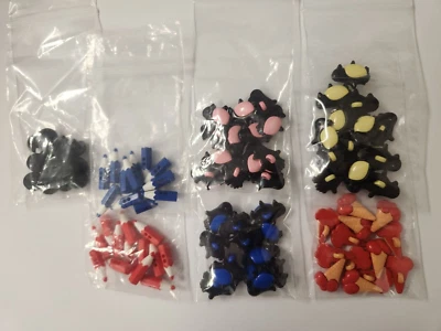 VINTAGE KIDS BUTTONS LOT OF 84 (ONE  DOZEN EACH)  MADE IN FRANCE 🇫🇷 TUZ3693 - Image 1 of 4