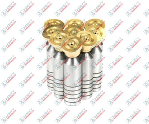 Vickers PVB15 Piston shoe 941887 brass Set of 9 pc - Picture 1 of 2