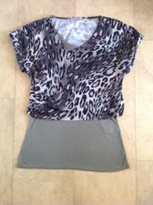 matalan green leopard dress