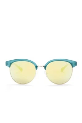 Gafas de sol Diane von Furstenberg Round Clubmaster cristal verde azulado Foto 1 de 4