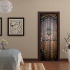 2pcs 3d Door Wallpaper Wall Sticker Self Adhesive Decals For Home Decoration
