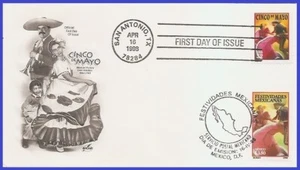 USA4 #3203 U/A ARTCRAFT FDC Combo2  Cinco de Mayo - Picture 1 of 1