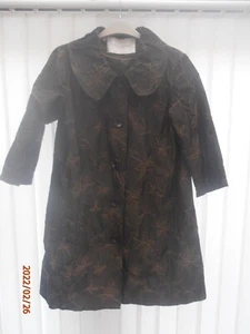 Edina Ronay Ladies Size 12 lined Brown Coat - Picture 1 of 2