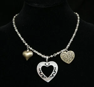 Jessica Simpson Drei Herzen Anhänger 16" Halskette - Bild 1 von 9