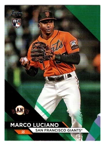 Marco Luciano 2024 Topps Flagship Collection Green Foil Rookie RC 69/99 Giants - Picture 1 of 2