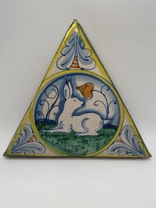 Vintage Fratantoni For Vietri Signed 9” x 10” Terracotta Wall Hanging - Picture 1 of 10