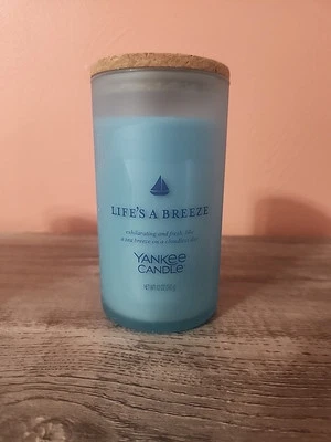 Yankee Candle LIFE'S A BREEZE Pilar Medio - EDICIÓN LIMITADA - VIDRIO ESMERILADO Foto 1 de 4