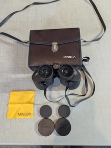 70er Jahre Vintage MINOLTA FERNGLAS Standard XL 8 x 40 Weitwinkel 9,5 Etui Japan - Bild 1 von 17
