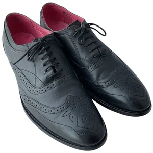Ted Baker London Black Leather Wingtip Oxford Dress Up Shoes Men’s Size 11 - Picture 1 of 11