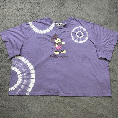 Disney Parks Walt Disney World Mickey Mouse Purple Tie Dyed T-Shirt Size  - 3XL — 第 1/4 张图片