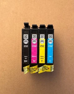 Genuine Epson 232 Black Cyan Yellow Magenta Ink Cartridges Open Box - Picture 1 of 4