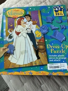 Vintage Disney Puzzle Lot Of Three, Y2K Princesses Bell, Ariel - Picture 1 of 6