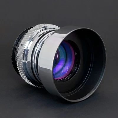 Silver Jupiter-9 2/85 Purple Anamorphic Flare & Oval Bokeh EF Sony E M4/3 Fuji-X - Image 1 of 4