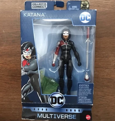 DC Multiverse Katana 6" Figure Collect & Connect Killer Croc BAF Mattel NIB - Image 1 of 2