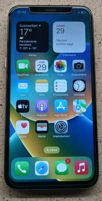 Apple I Phone X256 GB,Bianco  Batt.nuova 100% No Face Id, Sbloccato  Car. E Filo - Immagine 1 di 4