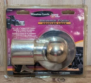 Master Lock - Fits 1-7/8" & 2" Couplers, Aluminum Diecast Trailer Locks 377DAT - Picture 1 of 3