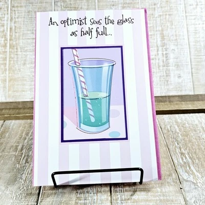 American Greetings Mother's Day Card Pink Stripes Trifold Funny Humor - Image 1 of 4