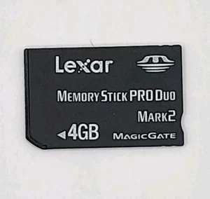 Lexar 4gb Memory Stick Pro Duo MagicGate Mark 2 Formatted Tested US Seller - Picture 1 of 3