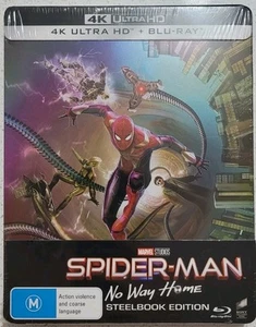 Spider-Man: No Way Home 4K Ultra HD + Blu-ray | Steelbook Edition - New & Sealed - Picture 1 of 2
