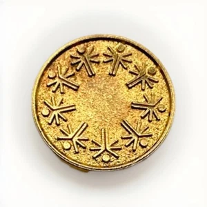 Vintage 70er Jahre Special Olympics vergoldet? Pin Joseph Kennedy Foundation Lesen - Bild 1 von 4