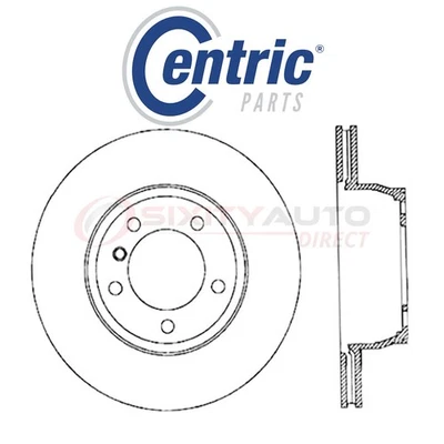 Centric C-TEK Disc Brake Rotor for 2006-2008 BMW 750i 4.8L V8 - Kit Set jk - Imagem 1 de 4