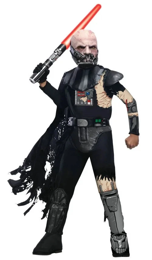 Boy's Star Wars Darth Vader Battle Damaged Costume - Image 1 of 1