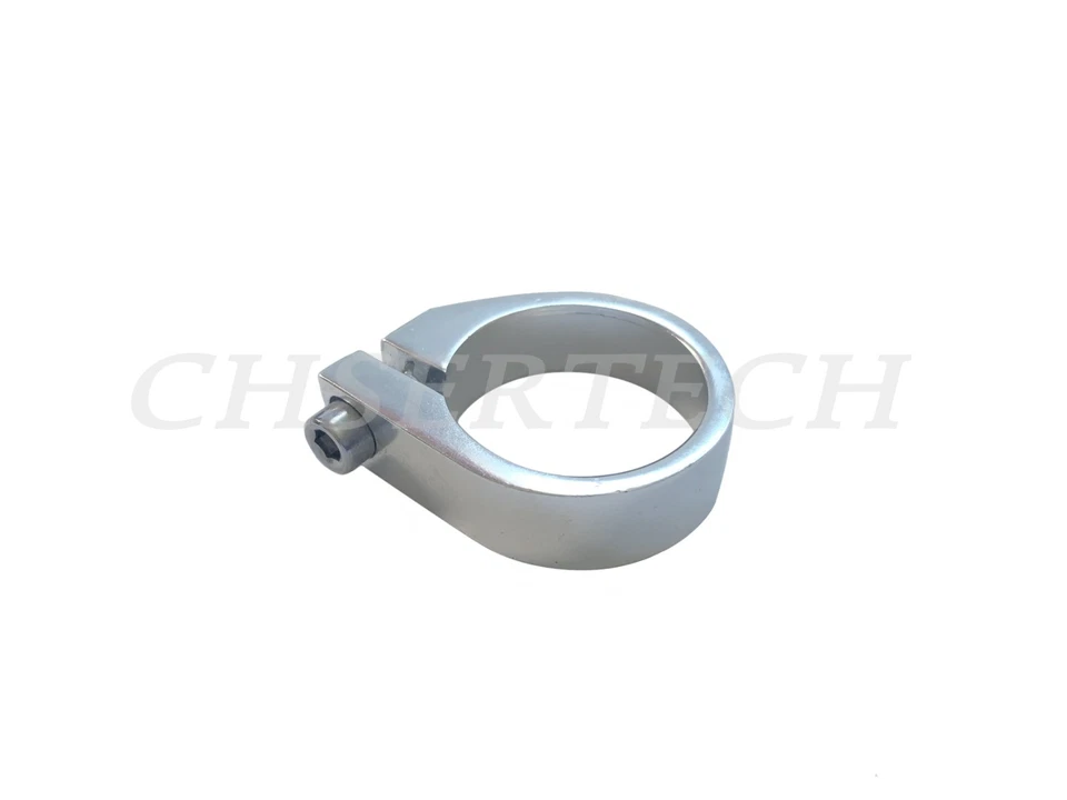 Nueva abrazadera de tija de sillín de aleación para bicicleta de carretera MTB 31,8 mm plateada Foto 1 de 1