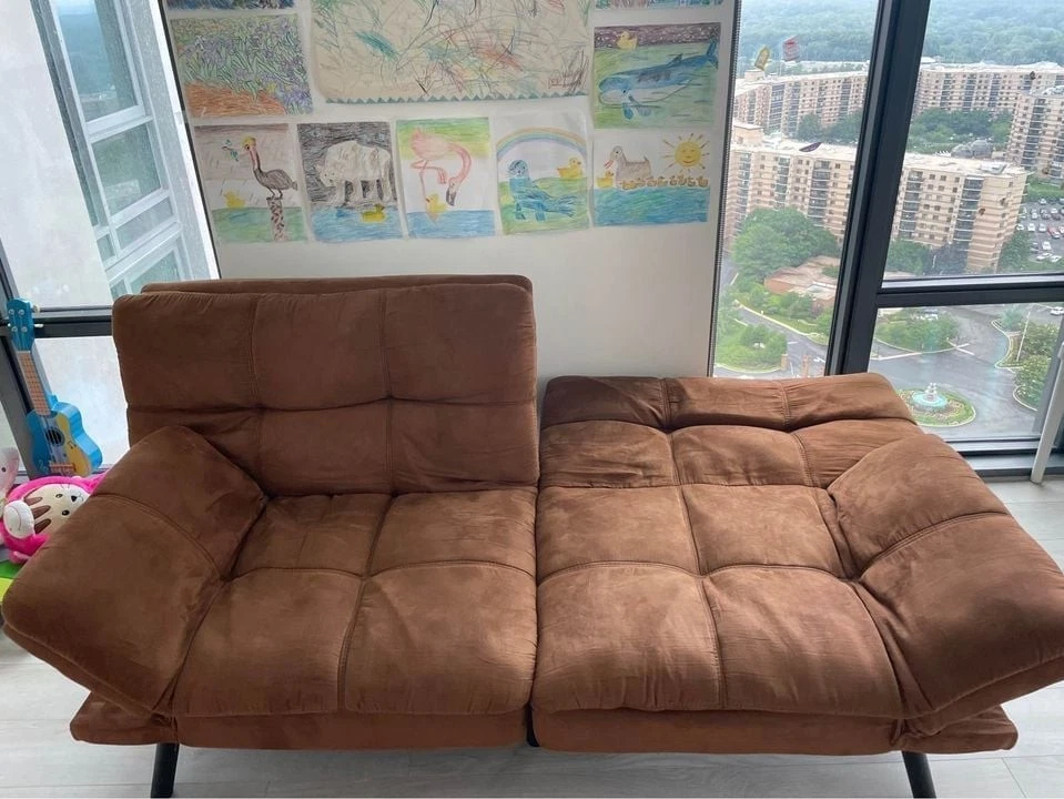 BRANDED 🔥BRAND NEW🔥Futon Sofa Bed Sleeper Memory Foam Convertible Couch Loveseat