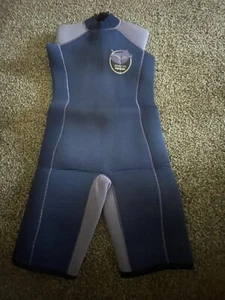 TEAM MAGNUS Kids' Wetsuit Neoprene, Devilfish (navy/purple), Size 128(age 7-8) - Picture 1 of 7
