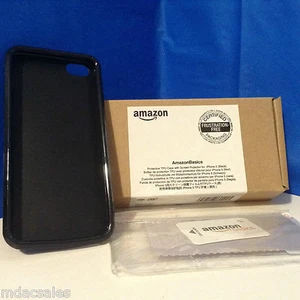 NEUF ! AmazonBasics Coque de Protection TPU avec Protection d'écran pour iPhone 5 (Noir) - Photo 1 sur 1