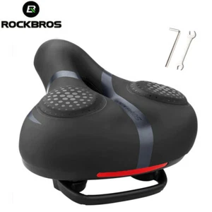 ROCKBROS Soft GEL Padded MTB Road Bike Seat Cushion Comfort Wide Bicycle Saddle - Picture 1 of 14