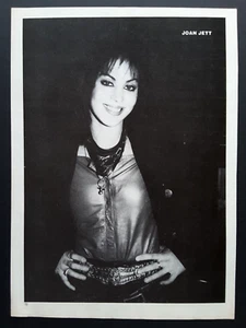 JOAN JETT THE RUNAWAYS / KEEL BAND VINTAGE 1980'S MAGAZINE PINUP POSTER CLIPPING - Picture 1 of 4