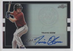 2018 Leaf Perfect Game National Showcase Metal Black /15 Travis Odom Auto