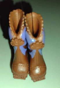 Monster High Muñeca Rebecca Steam Punk Clase de Baile Marrón Púrpura Borde Botas Zapatos  - Imagen 1 de 7